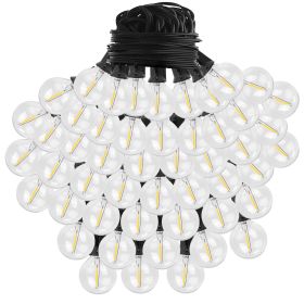 50FT Decorative Globe String Lights Outdoor Indoor 25Pcs Bulb Light Strings Fairy String Lamps for Garden Lawn Patio Cafe Party (Option: StringLight50FTUS)